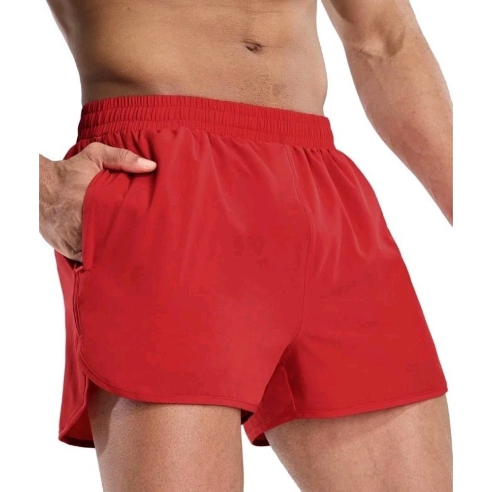 MIER Men's Athletic Running Shorts with Brief Liner 3 Inch Quick Dry Lined...